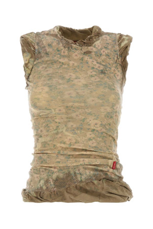 Printed stretch cotton top DIESEL (A229450IFBA)