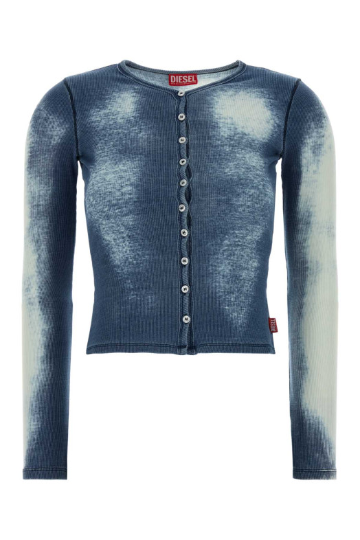 Blue stretch cotton T-Gabriel cardigan DIESEL (A236660LECF)