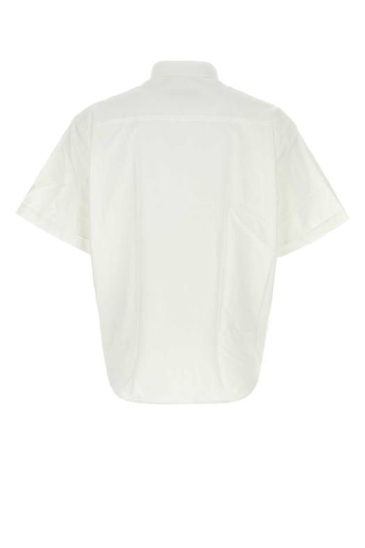 QUOTA -BOXY SHORT SLEEVE SHIRT WITH BUTTON White AMI (HSH823CO0031)