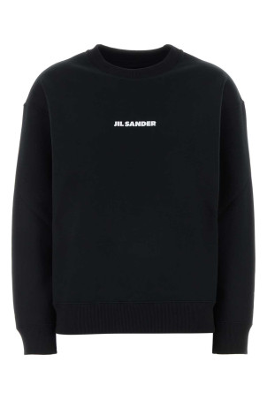 Black cotton sweatshirt JIL SANDER (J02GU0113J20128)