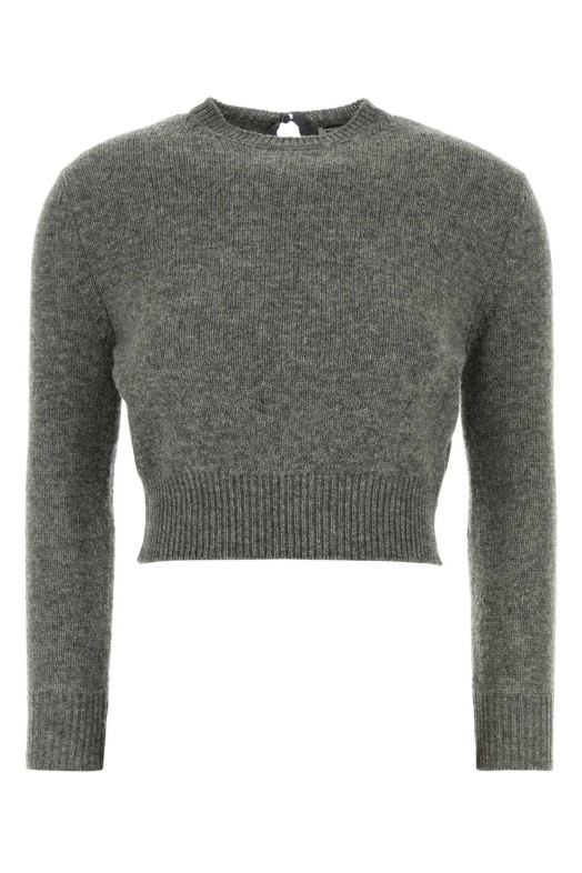 Grey wool blend sweater JIL SANDER (J03GP0187J14837)
