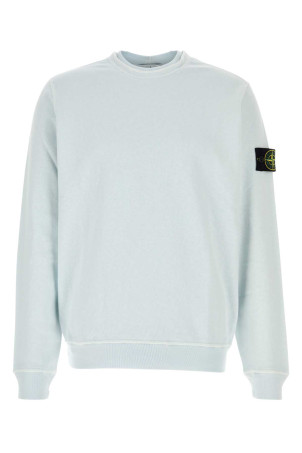 Pastel light-blue cotton sweatshirt STONE ISLAND (L1S156100034S0060)