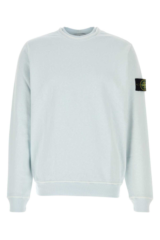 Pastel light-blue cotton sweatshirt STONE ISLAND (L1S156100034S0060)