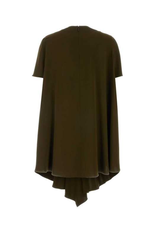 Khaki stretch cady mini dress LOEWE (S540Y09XVH)