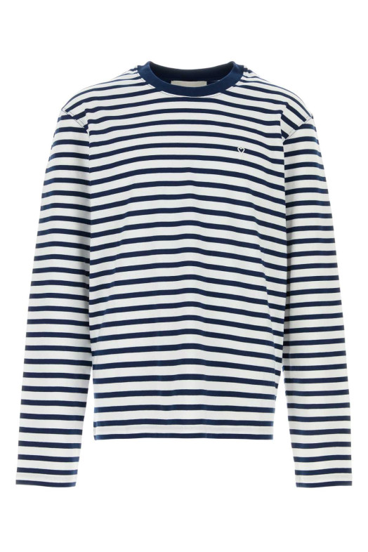 Embroidered cotton oversize t-shirt AMI (UTS375JE0210)