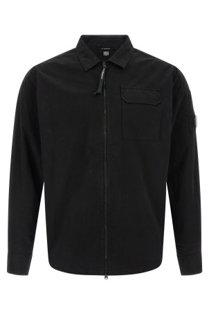 Zip overshirt Black
