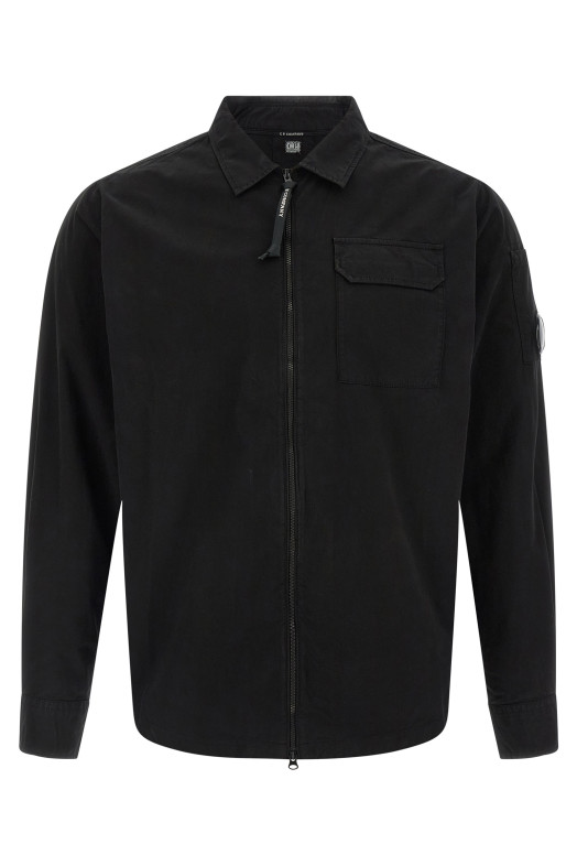 Zip overshirt Black