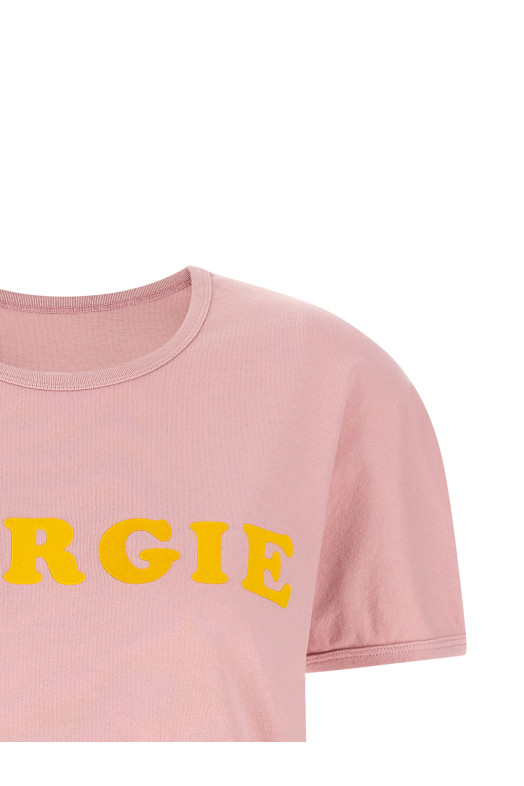 Arc print T-shirt Pink