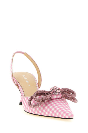 'Double Bow' slingback Pink
