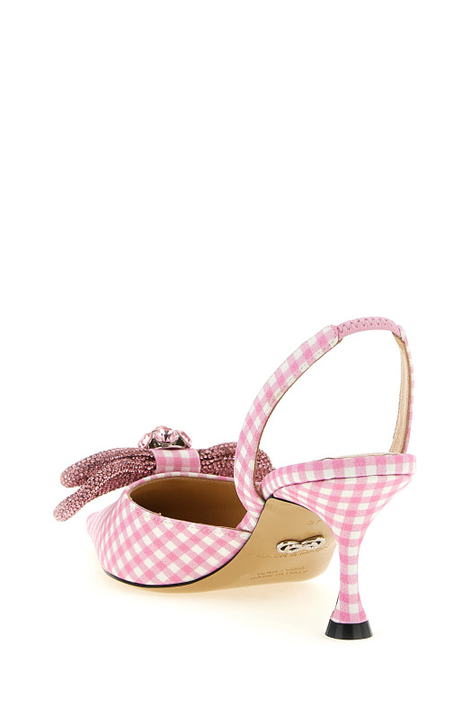 'Double Bow' slingback Pink