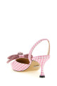 'Double Bow' slingback Pink