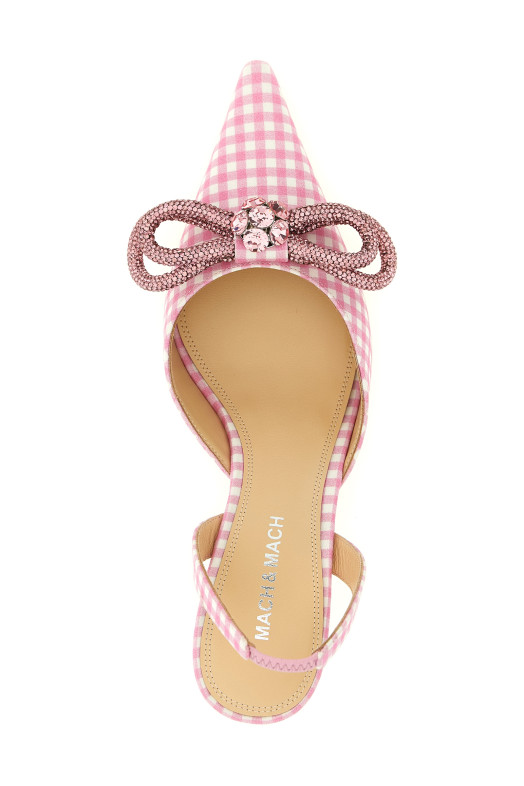 'Double Bow' slingback Pink