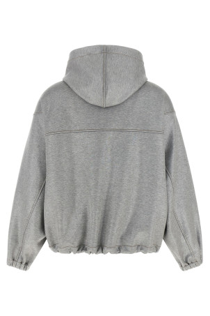 'Shiny Zipper Pull' bomber jacket Silver