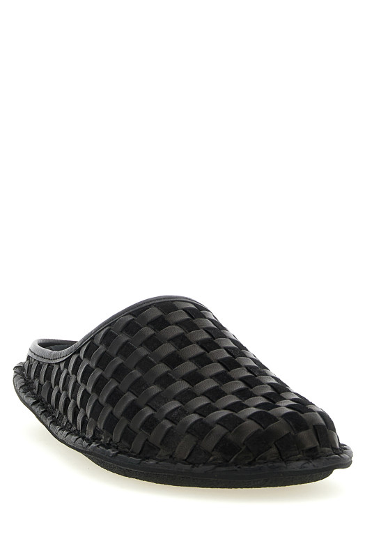 Sabots 'Roma' Comme des Garçons Homme x VIBAe Black