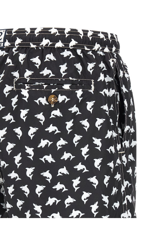 'Lighting' swimsuit Black-grey