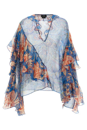 Chiffon blouse BLUE