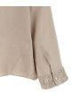 'Dazzling Cascade Cuffs' shirt Beige