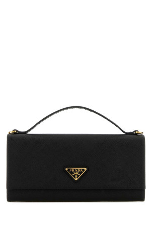 Black leather wallet Black PRADA (1MT042QHH)