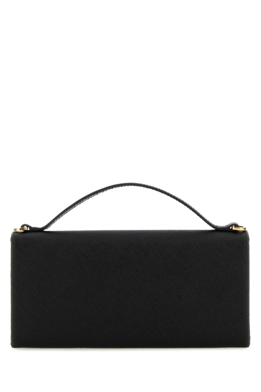 Black leather wallet Black PRADA (1MT042QHH)