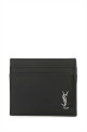 Black leather card holder Black SAINT LAURENT (6076031JB0E)