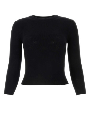 Black wool blend sweater Black BALENCIAGA (793613T5215)