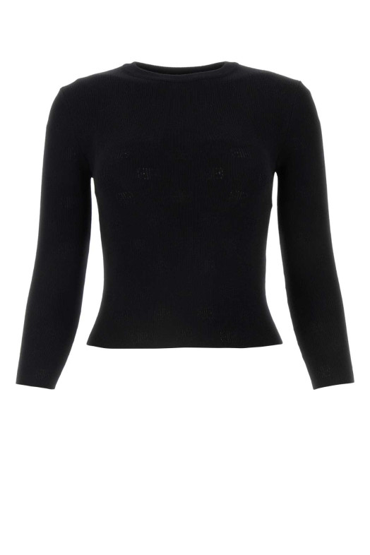 Black wool blend sweater Black BALENCIAGA (793613T5215)
