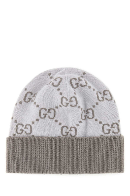 Embroidered cashmere beanie hat GUCCI (8113923GAC0)