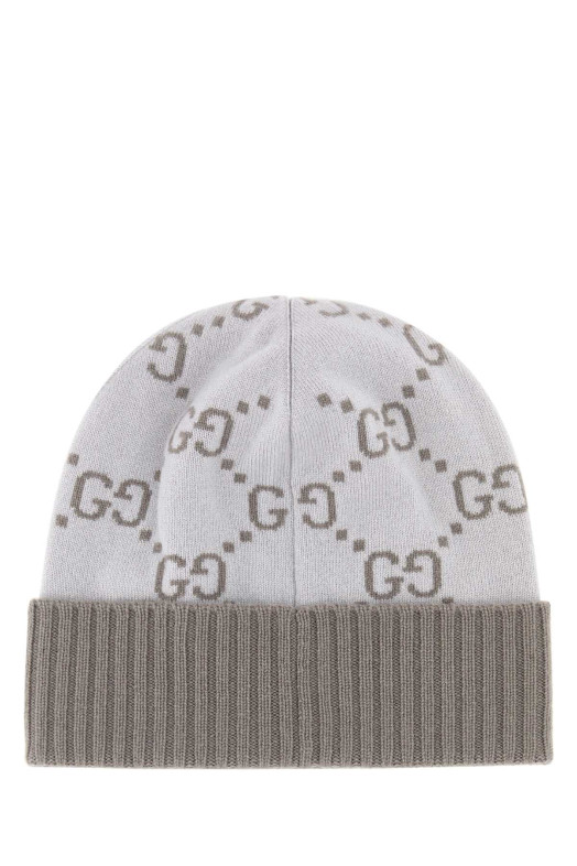 Embroidered cashmere beanie hat GUCCI (8113923GAC0)