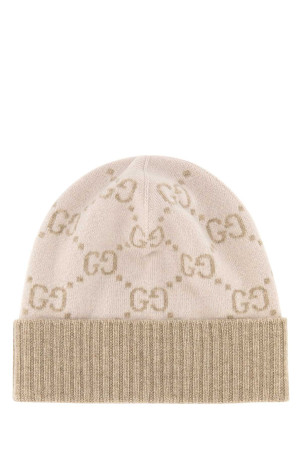 Embroidered cashmere beanie hat GUCCI (8113923GAC0)