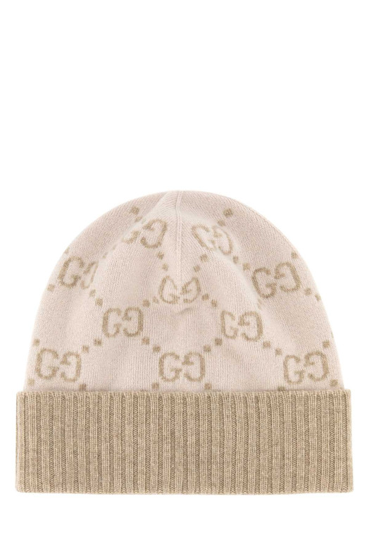 Embroidered cashmere beanie hat GUCCI (8113923GAC0)