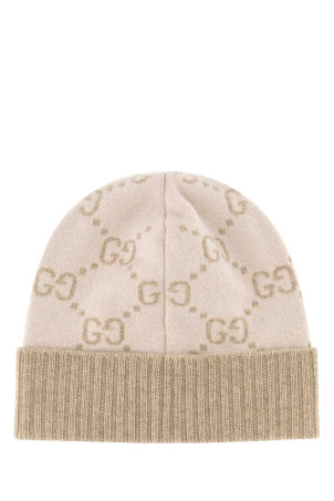 Embroidered cashmere beanie hat GUCCI (8113923GAC0)