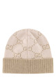 Embroidered cashmere beanie hat GUCCI (8113923GAC0)