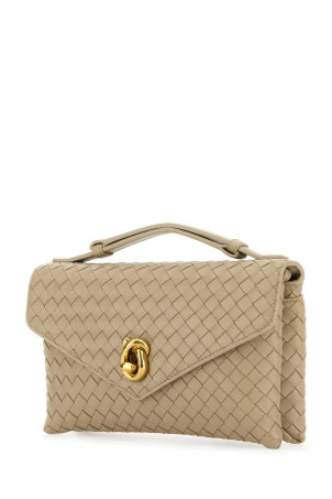 Beige leather Knot Lock handbag BOTTEGA VENETA (817191V08Z0)