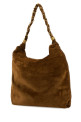 Caramel suede Amalia shopping bag SAINT LAURENT (8347501U80W)