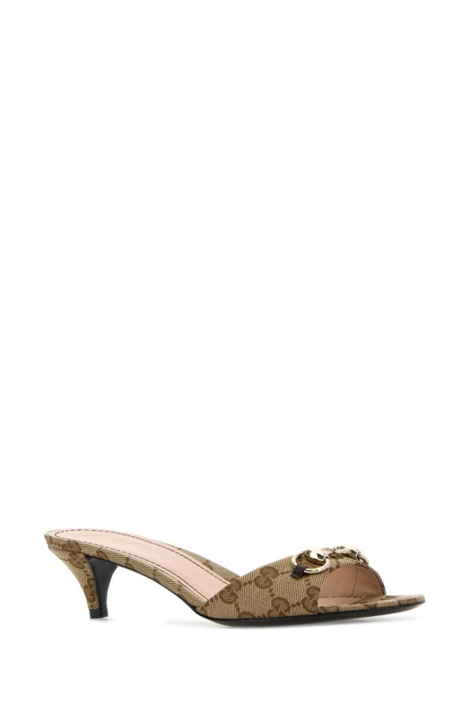 GG fabric mules White GUCCI (853672KY980)