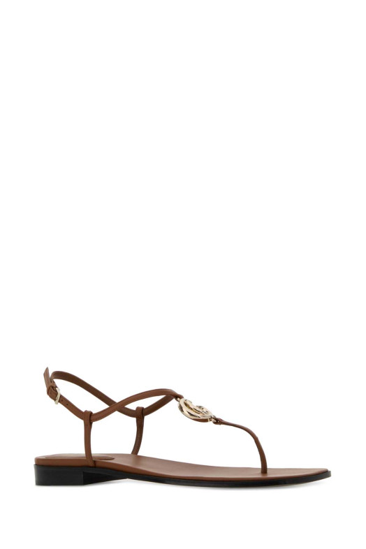 Caramel leather sandals GUCCI (853759A3N00)
