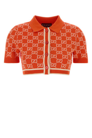 Embroidered cotton cardigan GUCCI (856263XKE0M)