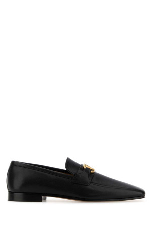 Black leather VLogo Signature loafers Black VALENTINO GARAVANI (8Y0S0N03ZWD)