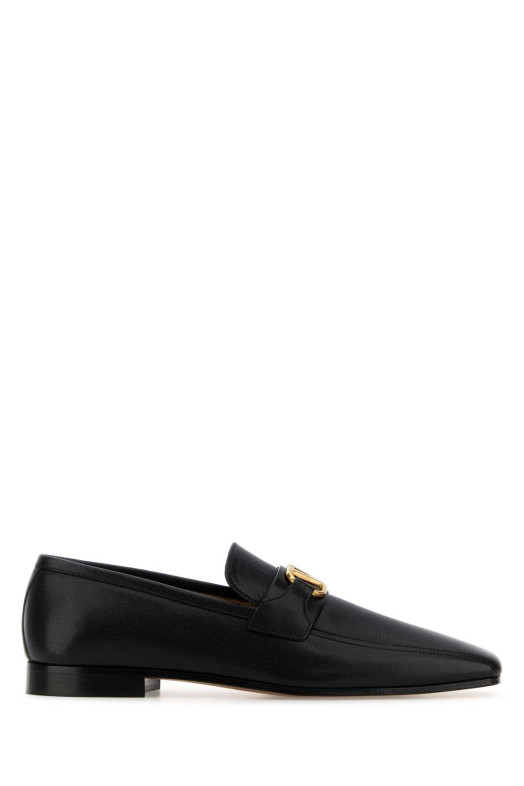 Black leather VLogo Signature loafers Black VALENTINO GARAVANI (8Y0S0N03ZWD)