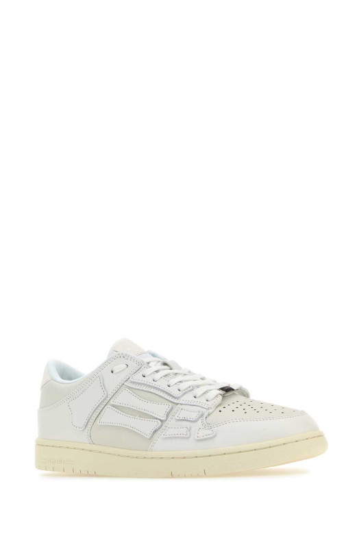 White leather Skel sneakers White AMIRI (AMFOSR1100)