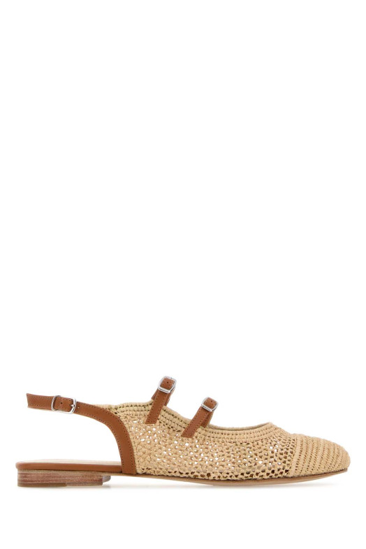 Raffia ballerinas Brown CAREL PARIS (BALMA)