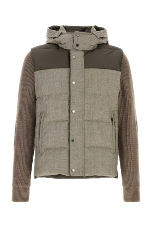 Cappuccino wool Bensa down jacket MOORER (BENSOFF)