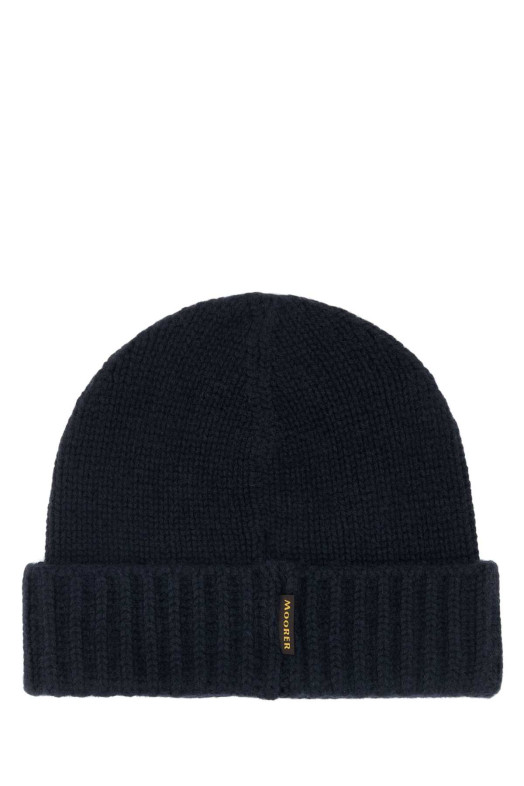 Navy blue cashmere beanie hat MOORER (BERETCWS)