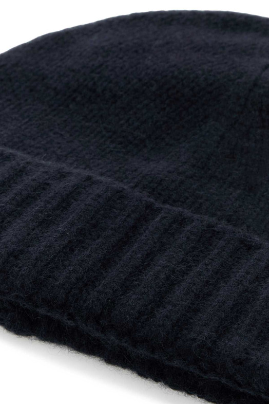 Navy blue cashmere beanie hat MOORER (BERETCWS)