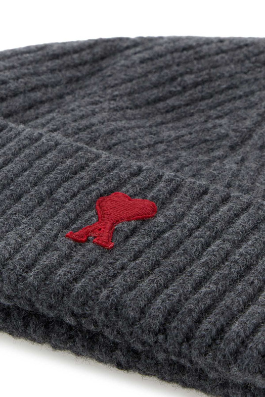 Graphite wool beanie hat AMI (BFUHA116018)