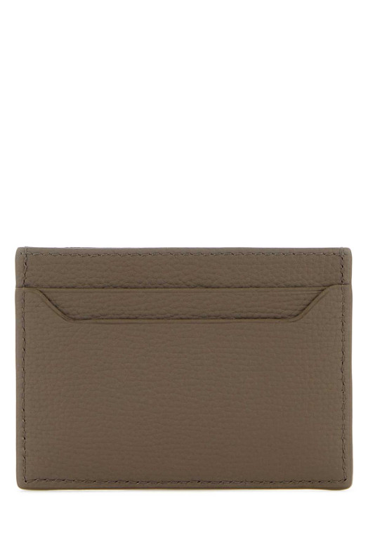 Dove grey leather card holder Gray LOEWE (C821075X09)