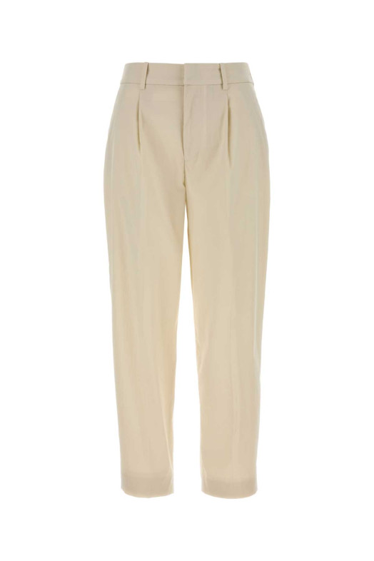 Ivory stretch cotton blend Daisy pant PT TORINO (CDVSDAZ00STDVD05)