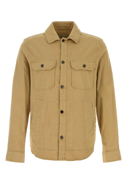 Beige stretch cotton shirt WOOLRICH (CFWOOS2036MRUT5288)