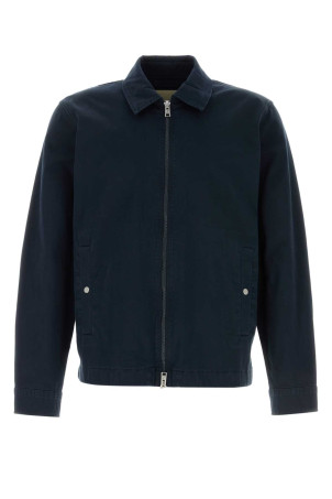 Midnight blue stretch twill jacket WOOLRICH (CFWOOS2040MRUT5262)