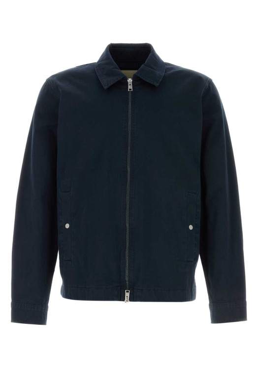 Midnight blue stretch twill jacket WOOLRICH (CFWOOS2040MRUT5262)
